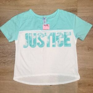 NWT Justice Girl Core Boxy Tee. Size 12
